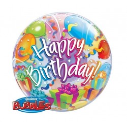 Balon foliowy 22" Happy Birthday, balony i prezenty