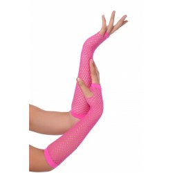 Rękawiczki siateczkowe, neon różowe