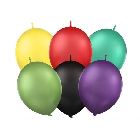Balon gumowy 12" z łącznikiem, 100szt Balon gumowy 12" z łącznikiem, 100szt