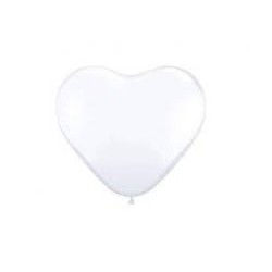 Balon w kształcie serca, biały