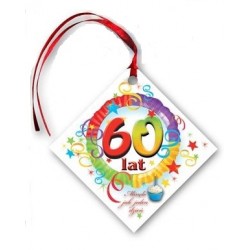 Zawieszka 50 lat, kwadrat 1szt