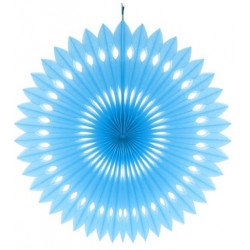 Rozeta dekoracyjna błękitna, 40 cm