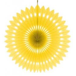 Rozeta dekoracyjna żółta, śr. 40 cm