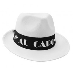 Kapelusz Al Capone, biały